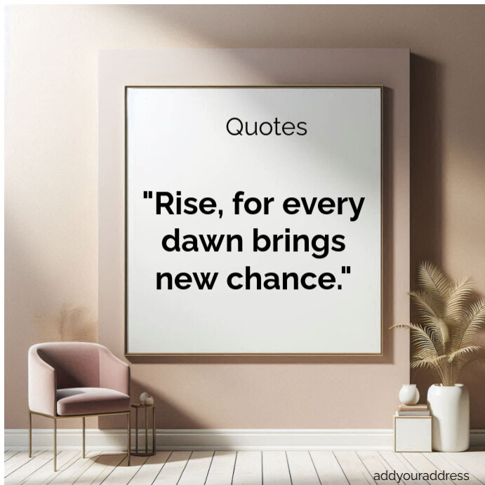 Typographic Motivational Quotes About Hope Square (1:1) Template ...