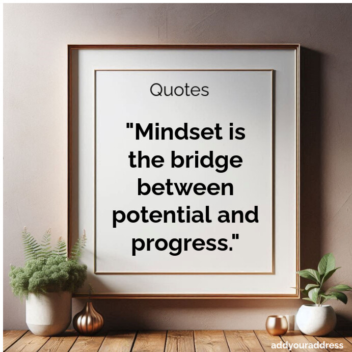 Mindset Square Copy of Typographic Motivational Quotes About Mindset Square (1:1 ...