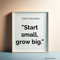 Typographic Motivational Quotes About Success Square (1:1) template