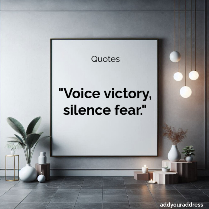 Typographic Motivational Quotes  Square (1:1) template