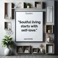 Typographic Motivational Quotes  Square (1:1) template