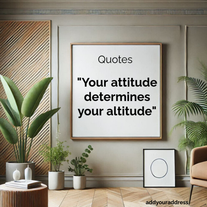 Typographic Motivational Quotes Square (1:1) template