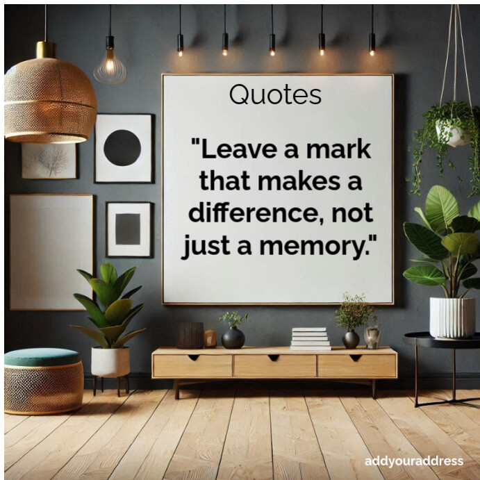 Typographic Motivational Quotes Square (1:1) template