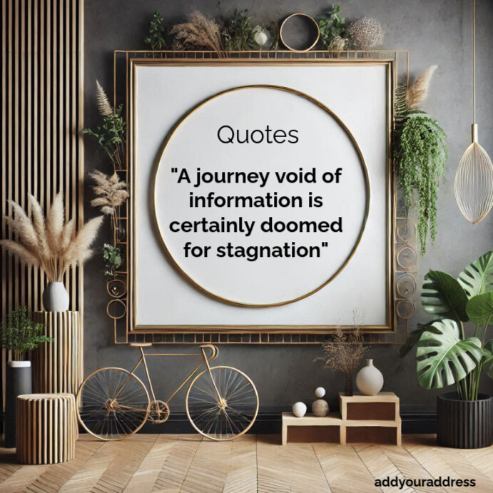 Typographic Motivational Quotes Square (1:1) template