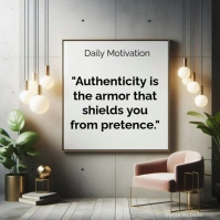 Typographic Motivational Quotes Square (1:1) template