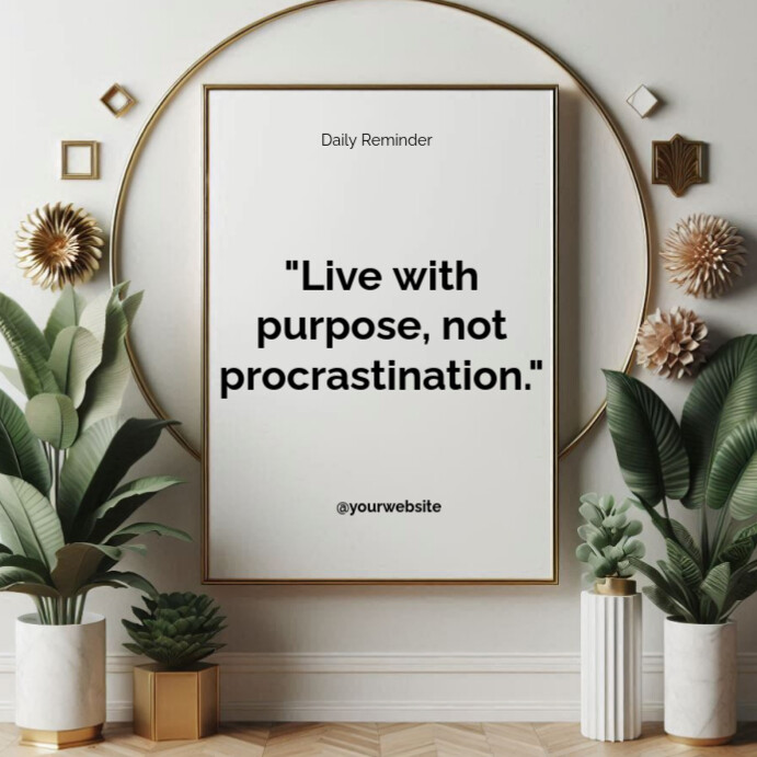 Typographic Motivational Quotes  Square (1:1) template
