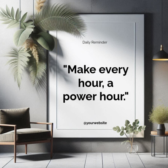 Typographic Motivational Quotes  Square (1:1) template