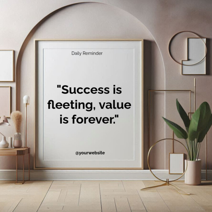 Typographic Motivational Quotes Square (1:1) Template | PosterMyWall