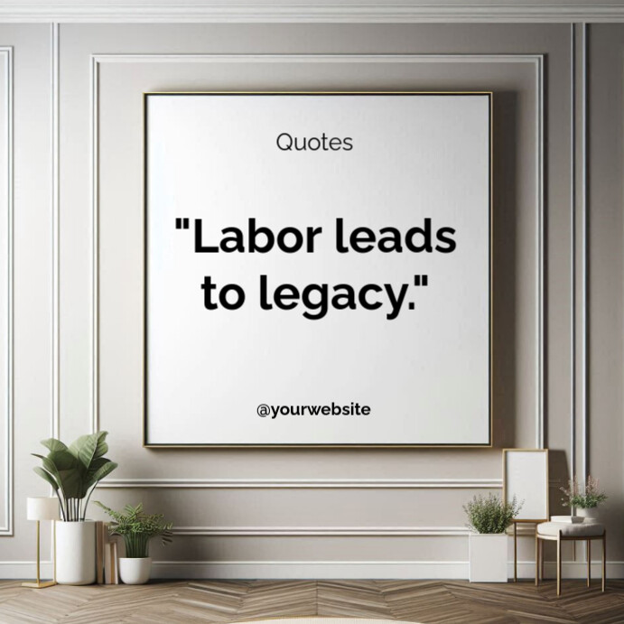 Typographic Motivational Quotes  Square (1:1) 方形(1:1) template