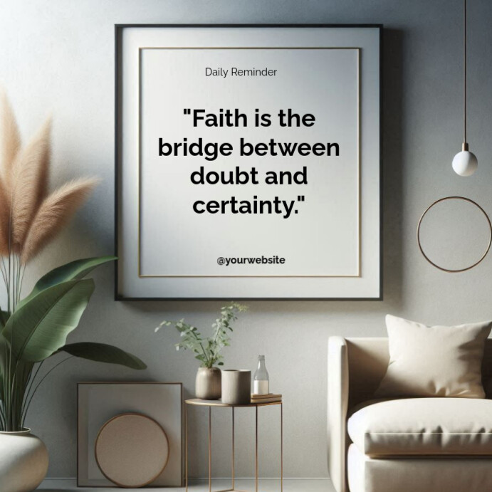 Typographic Motivational Quotes  Square (1:1) template
