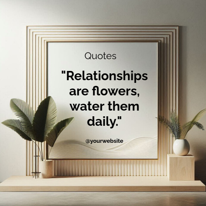 Typographic Motivational Quotes  Square (1:1) template