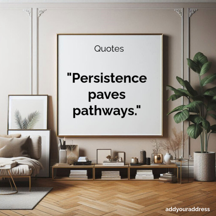 Plantilla de Typographic Motivational Quotes Square (1:1) | PosterMyWall