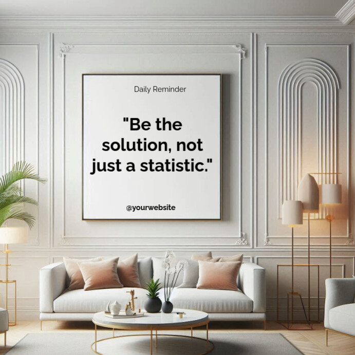 Typographic Motivational Quotes  Square (1:1) template