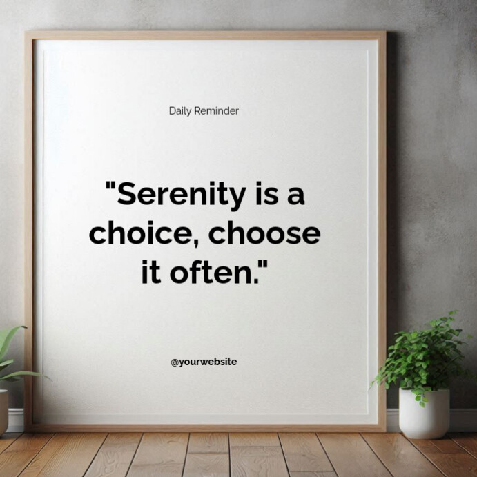 Typographic Motivational Quotes  Square (1:1) 方形(1:1) template