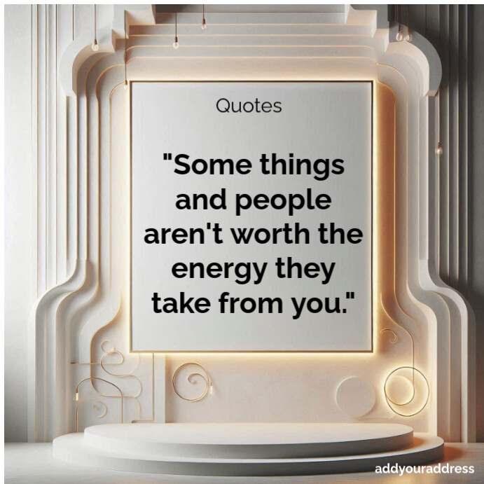 Typographic Motivational Quotes Square (1:1) template