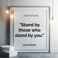 Typographic Motivational Quotes  Square (1:1) template
