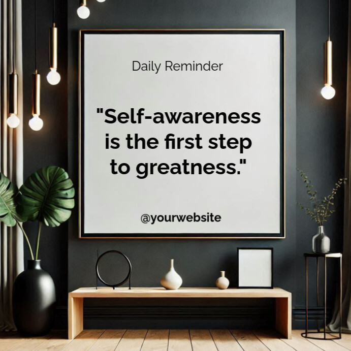 Typographic Motivational Quotes  Square (1:1) template