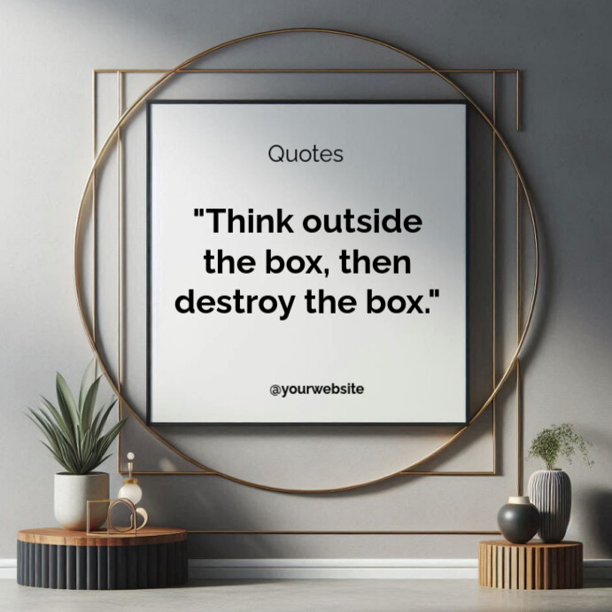 Plantilla de Typographic Motivational Quotes Square (1:1) | PosterMyWall