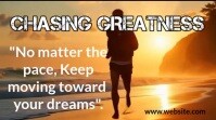 Typographic Motivational Running Video – Keep Moving Forward Digital Display (16:9) template