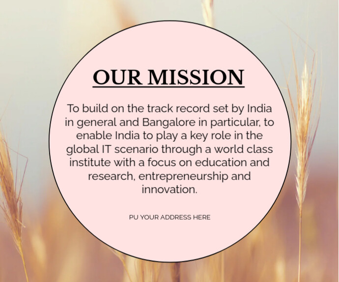 Typographic Our Mission And Vision Posters Medium Rectangle Templat ...