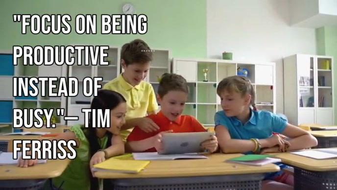 Typographic Overcoming Distractions Quote Youtube Thumbnail Template ...