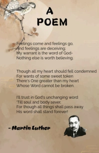 Typographic Poetic Template Half Page Wide