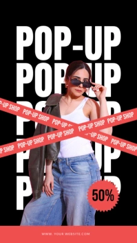 Typographic Popup Shop Instagram Story template