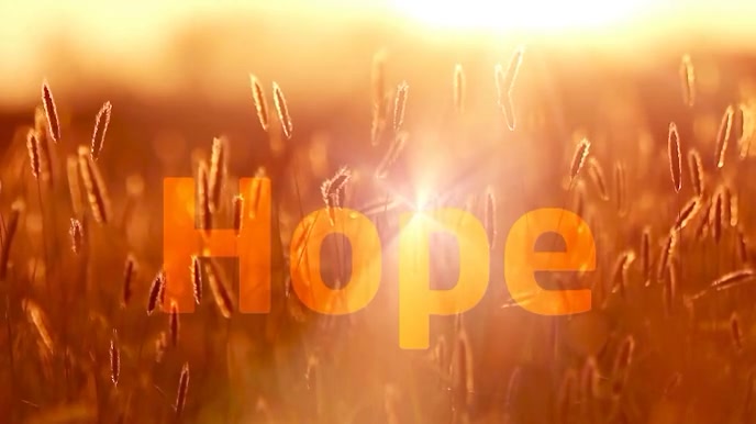 Typographic Positive Hope Graphics  Digital Display (16:9) template
