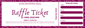 Typographic Raffle Ticket | Raffle Ticket Card | Raffle Ticket 2025 Twitter Banner template