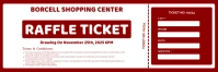 Typographic Raffle Ticket | Raffle Ticket Contast Twitter Banner template