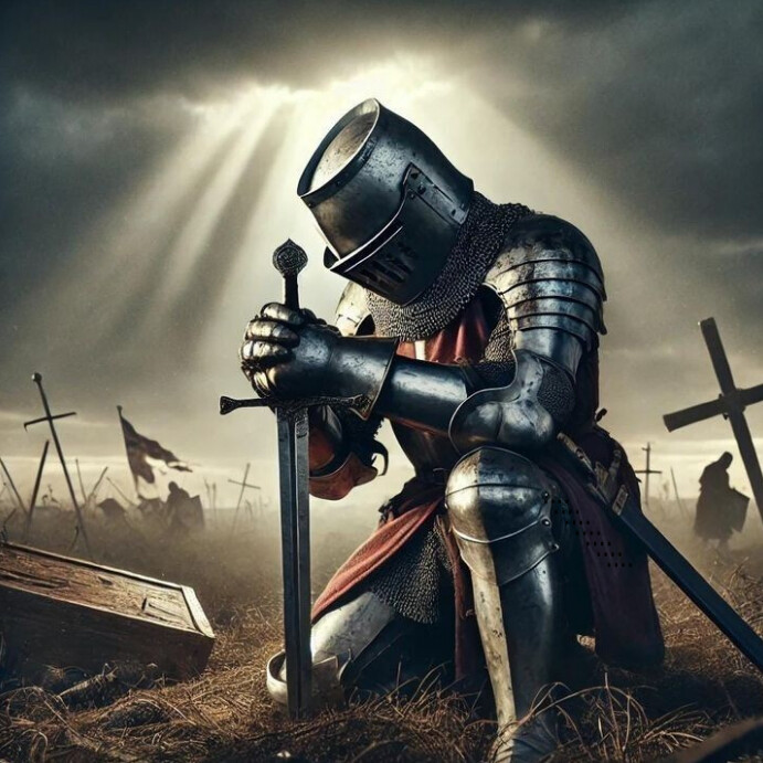 Typographic Religious Warrior  Instagram Post template