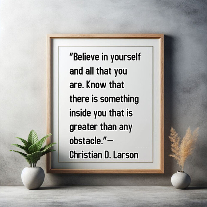 Typographic Self-improvement Quote Instagram Post template