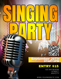 Singing Template | PosterMyWall