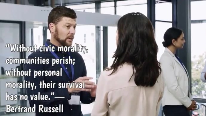 Typographic Societal Values Quote Youtube Thumbnail template