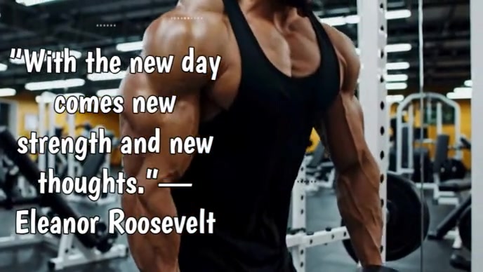 Typographic Strength & Ability Quote Youtube Thumbnail template