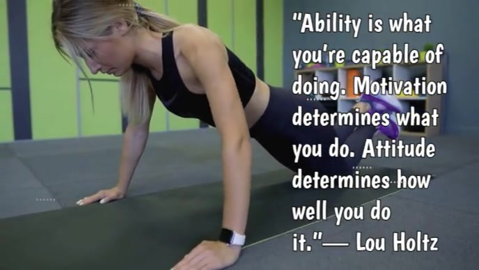 Typographic Strength & Ability Quote Youtube Thumbnail template