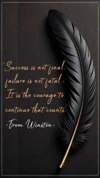 Typographic Student Motivation Quote Facebook Story template