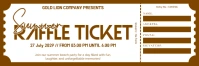 Typographic Summer Raffle Ticket | Raffle Ticket Card Twitter Banner template