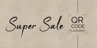 Typographic Super Sale Qr Code Scanning Templates  Eventbrite Banner