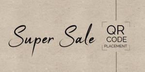Typographic Super Sale Qr Code Scanning Templates  Eventbrite Banner