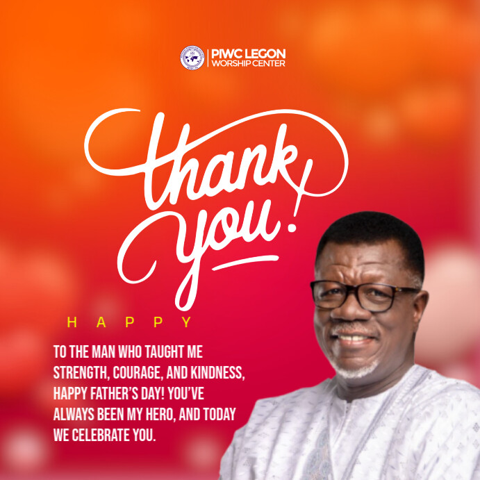 Copy of Typographic Thank You Flyer Instagram Post | PosterMyWall