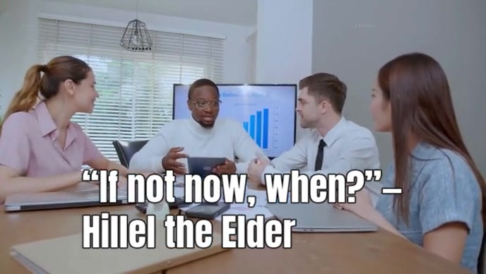 Typographic Urgency Driven Quote Youtube Thumbnail template