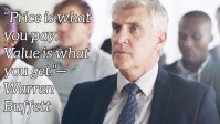Typographic Value Driven Quote Youtube Thumbnail template