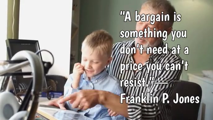 Typographic Value Driven Quote Youtube Thumbnail template