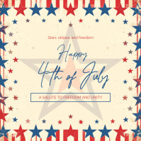 Kuning 4th of July Greeting Instagram Post Template