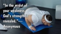 Typographic Weakness Quote Youtube Thumbnail template