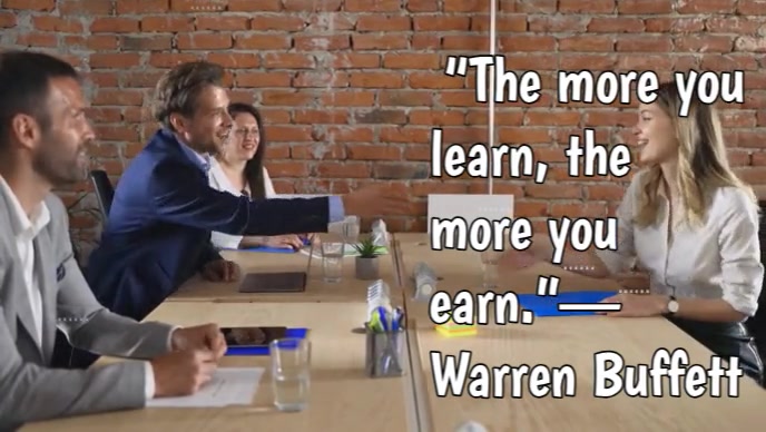 Typographic Wealth And Job Creation Quote  Youtube Thumbnail template
