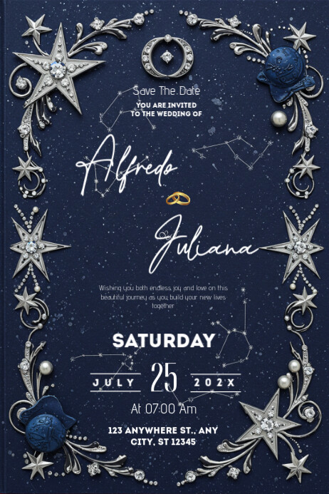 Typographic Wedding Card | Wedding Invitation Card | Wedding Poster Cartaz template