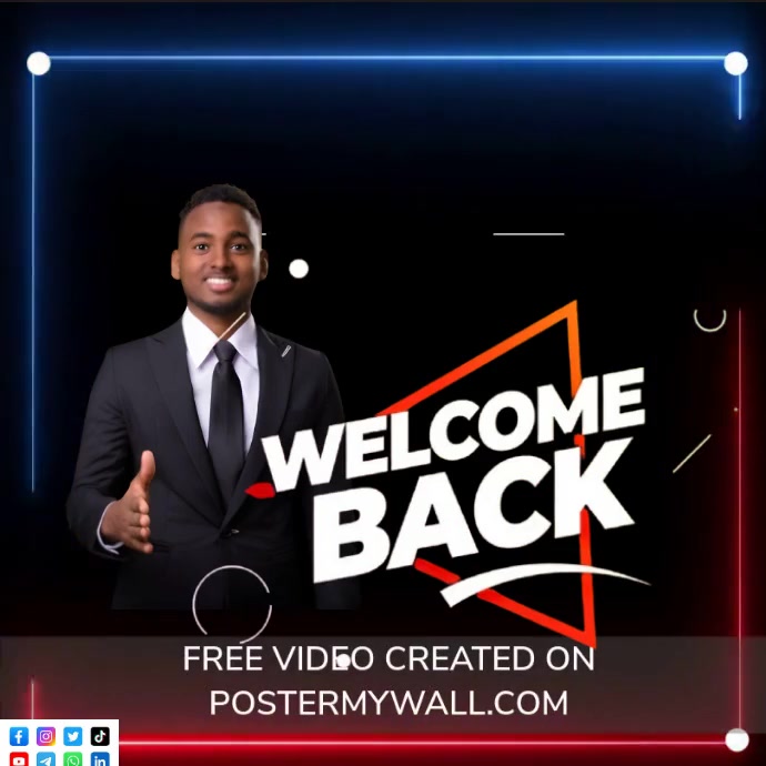 Copy of Typographic Welcome Back Instagram Post | PosterMyWall