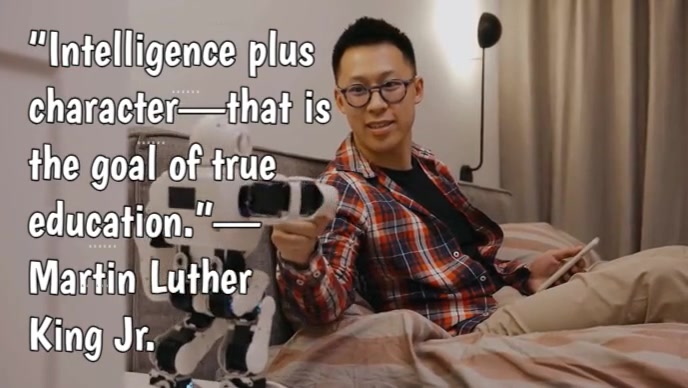 Typographic Wisdom & Intelligence Quote Youtube Thumbnail Isithonjana se-YouTube template